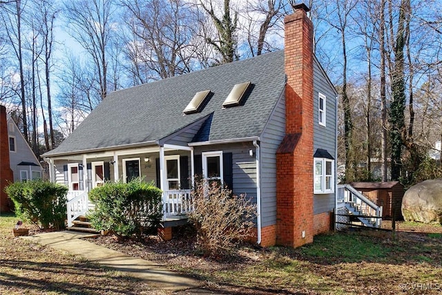 view of front of home featuring a porch