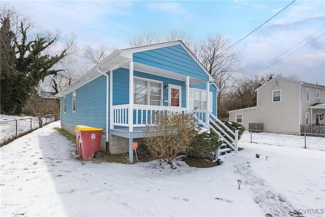 view of bungalow-style house