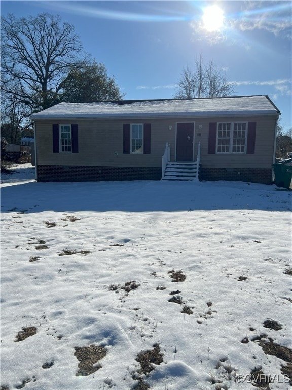 view of front of home