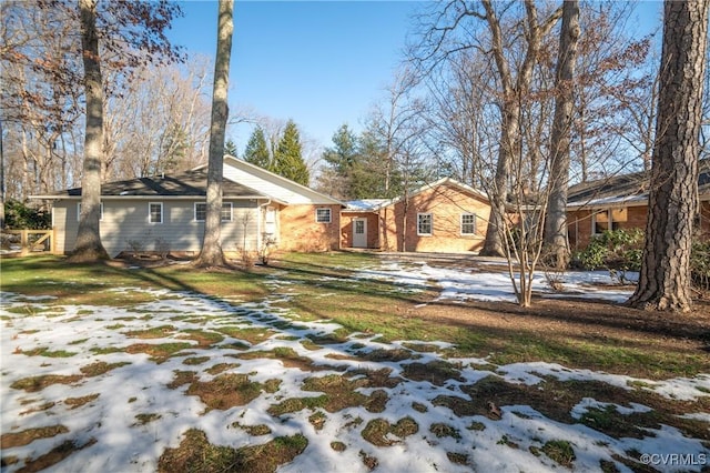 view of snowy yard