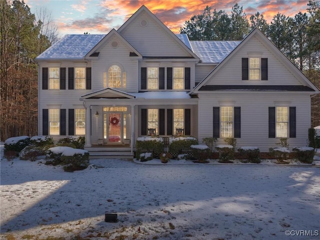 view of colonial inspired home