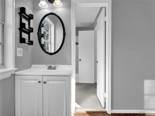 bathroom featuring vanity