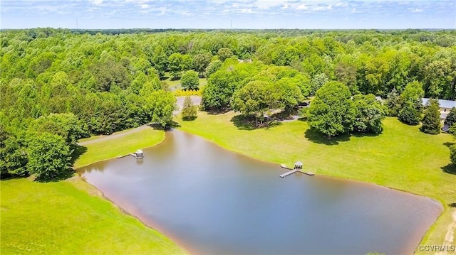 16460 W Crescent Ln, Hanover, VA 23192 - drone / aerial view of a large body of water and a forest
