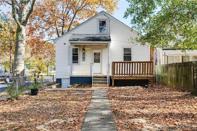 view of front of home