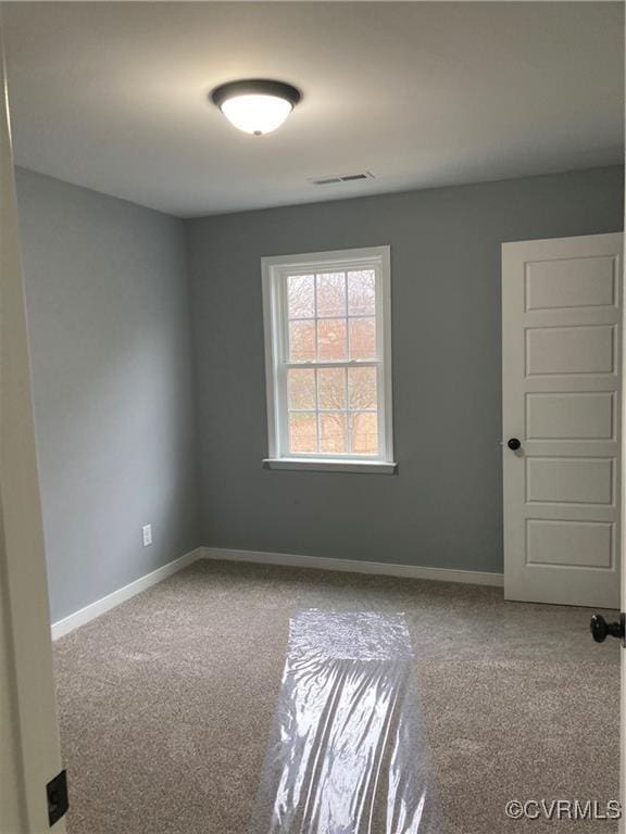 view of carpeted empty room