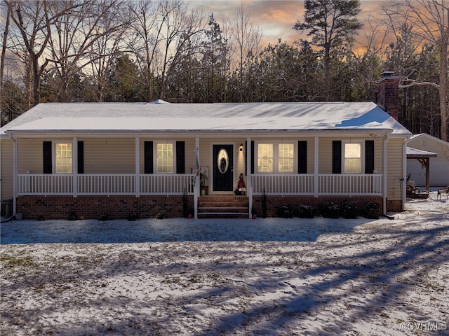 view of ranch-style house