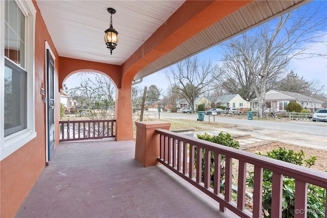 balcony with covered porch