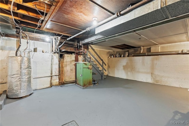 view of basement