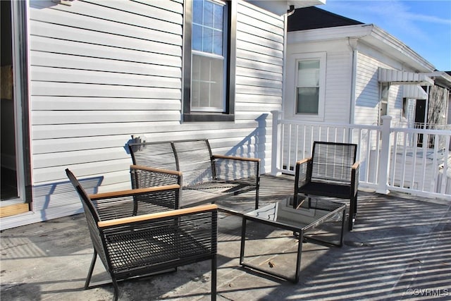 view of patio with outdoor lounge area