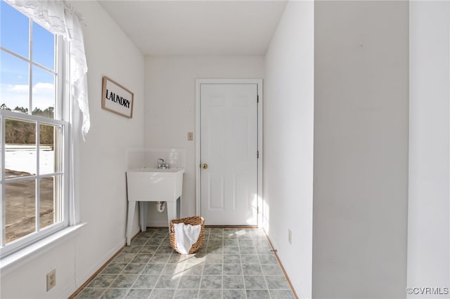 view of laundry area