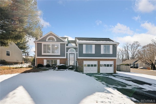 split foyer home with a garage