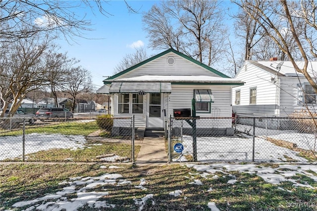 view of bungalow