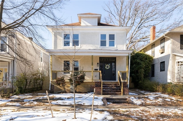 view of front of house featuring a porch