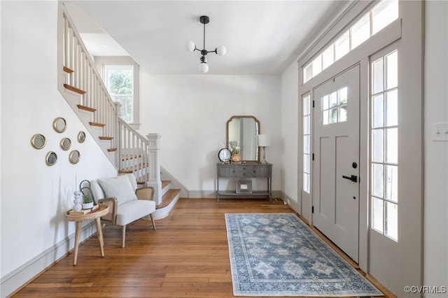 entryway featuring light hardwood / wood-style flooring