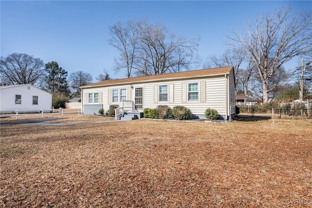 view of front of home