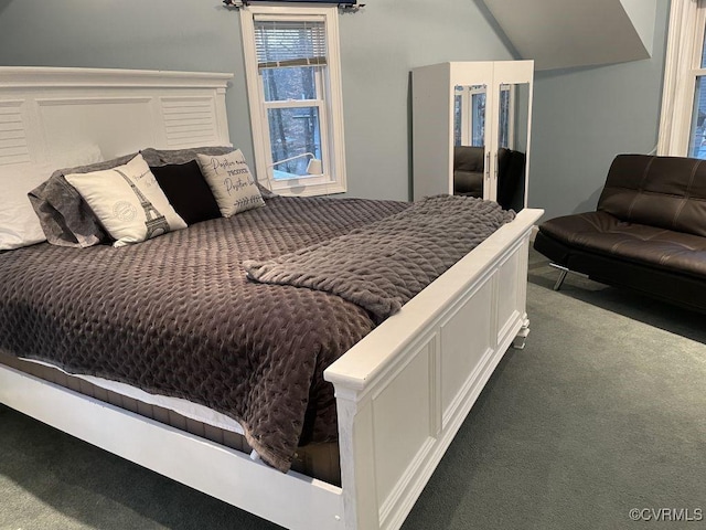 bedroom featuring carpet flooring