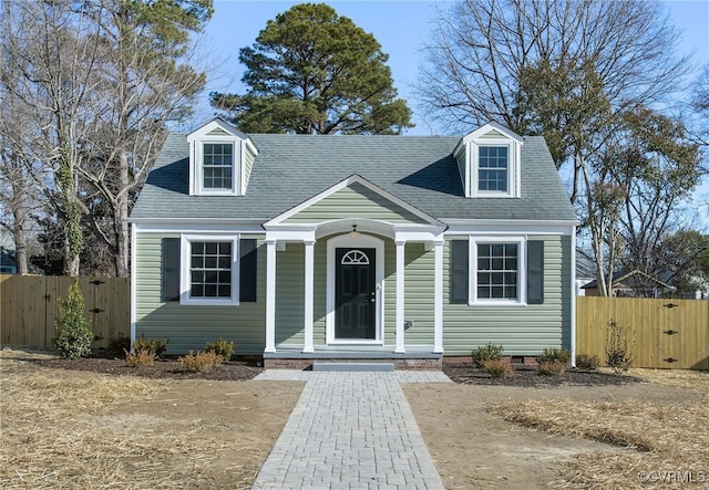 view of cape cod-style house