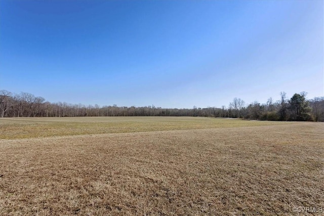 view of yard featuring a rural view