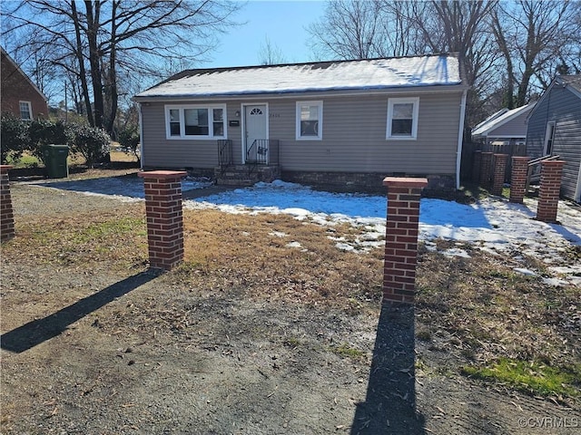 view of front of property