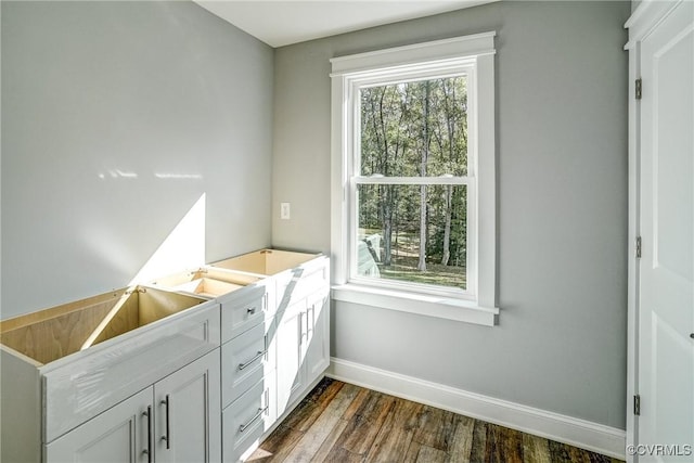 bathroom featuring wood-type flooring