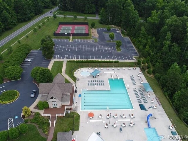 12618 Capernwray Ter, Chesterfield, VA 23838 - aerial view of a pool