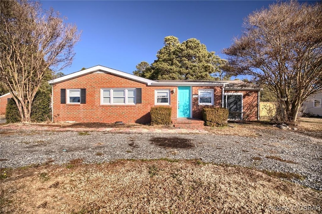 view of ranch-style house