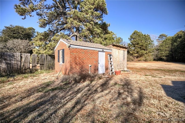 view of outbuilding