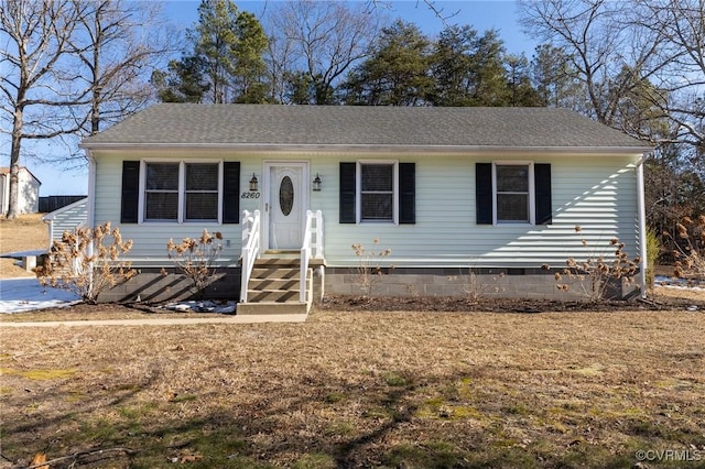 view of front of property