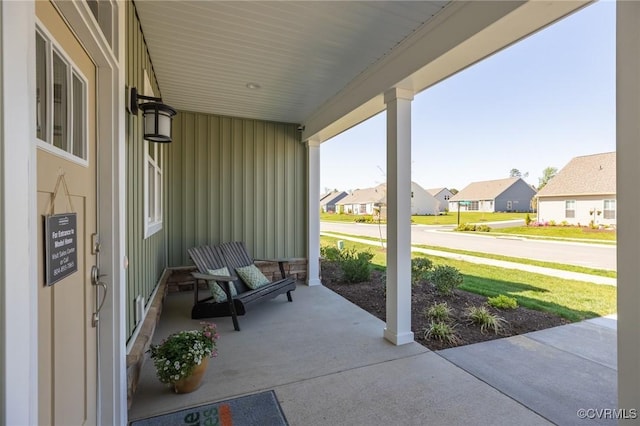 view of patio with covered porch