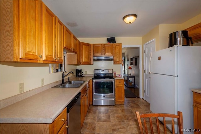 kitchen featuring sink and stainless steel appliances