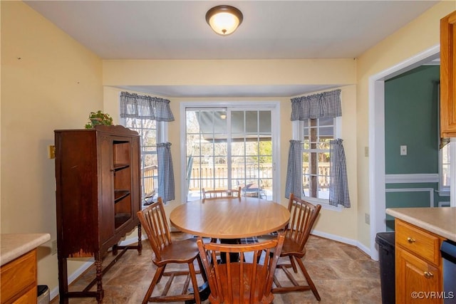 view of dining area