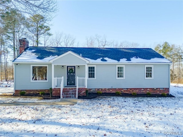 view of front of property