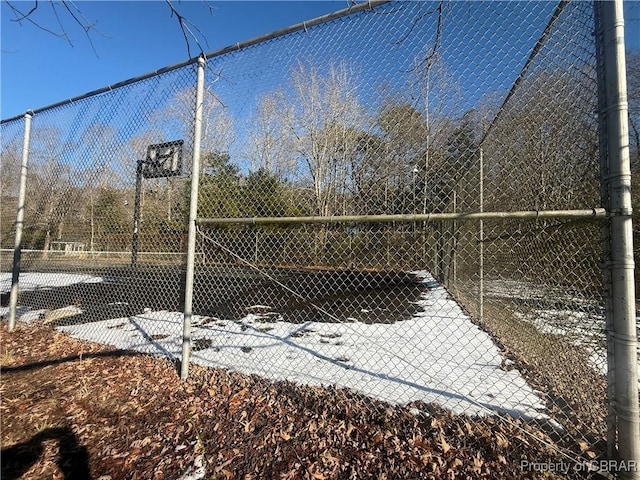 view of sport court