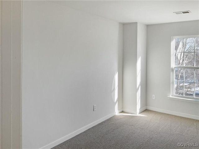 view of carpeted empty room