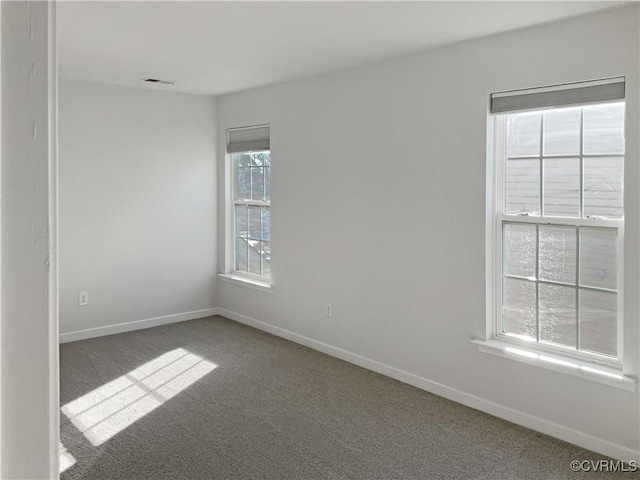 view of carpeted empty room