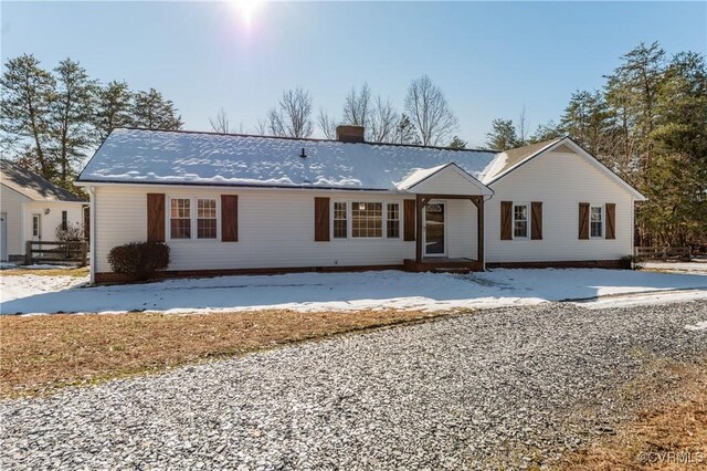 view of ranch-style home