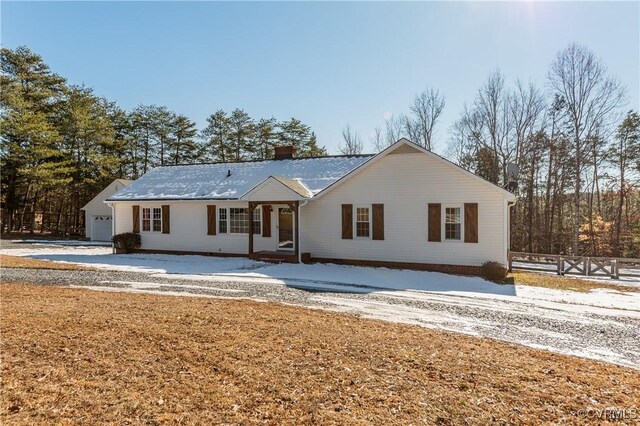 ranch-style house with a garage