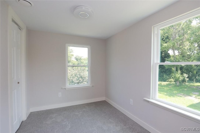 view of carpeted empty room