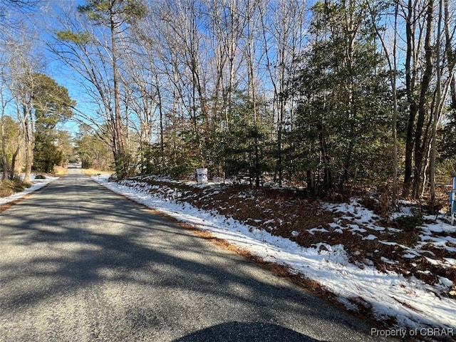 view of road