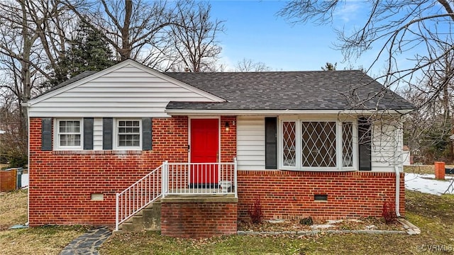 view of bungalow-style home