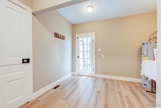 entryway featuring light wood-type flooring