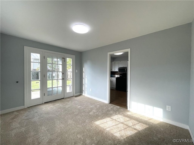 view of carpeted empty room