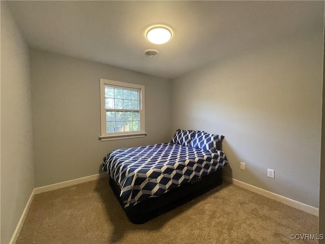 bedroom with carpet