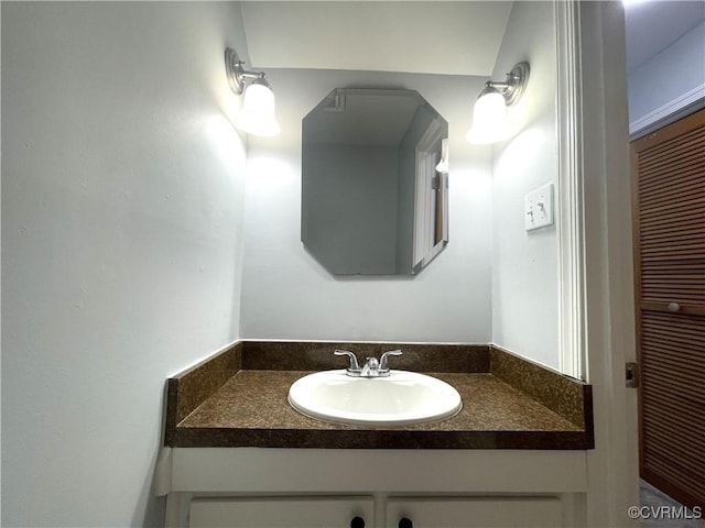 bathroom featuring vanity