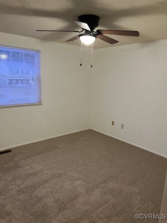 spare room featuring carpet flooring