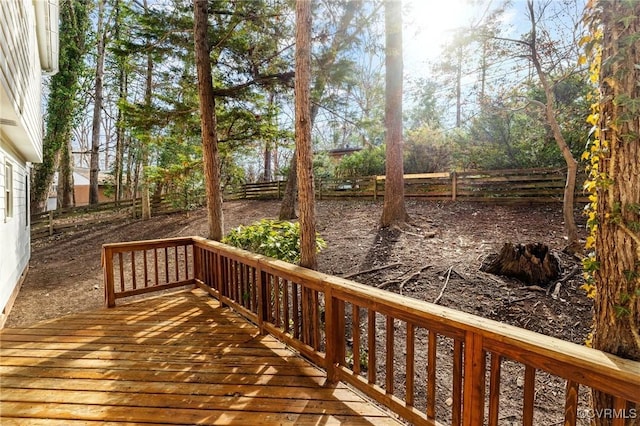 view of wooden terrace