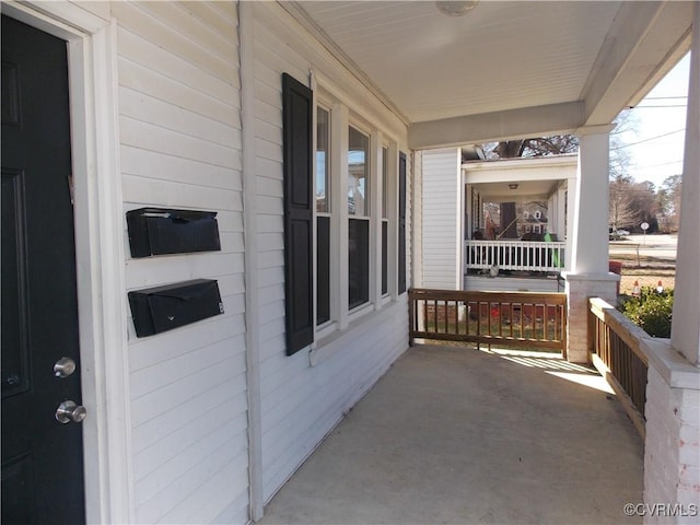 view of patio / terrace featuring covered porch