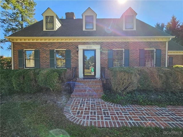 view of cape cod home