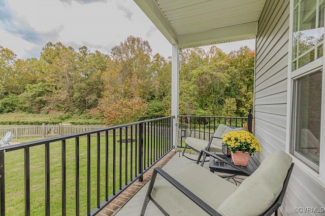 view of balcony