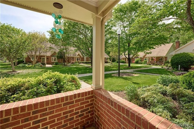 view of patio with covered porch